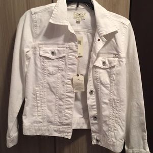 White denim Lucky Brand jacket